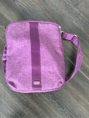 lug Purple Quilted Crossbody / backpack travel bag